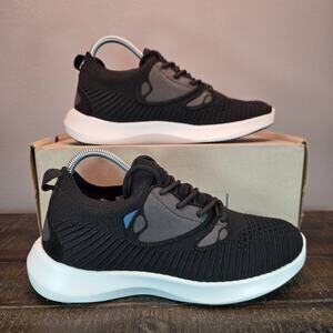 Vessi Everyday 2.0 Mens Size 7 Lace Up Waterproof Shoes Sneakers Black White